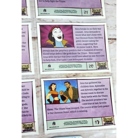 Hercules & Xena The Battle Of Mount Olympus Collectible Trading Card Bundle 19-2 - Picture 9 of 16